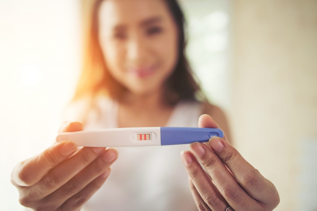 trying to conceive and positive pregnancy test